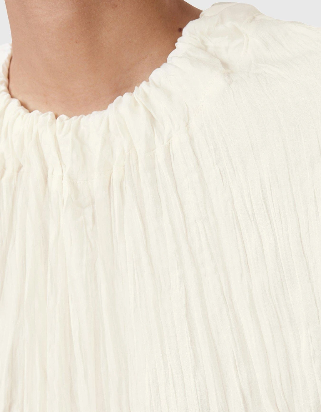 Trisha Crinkle Top - White