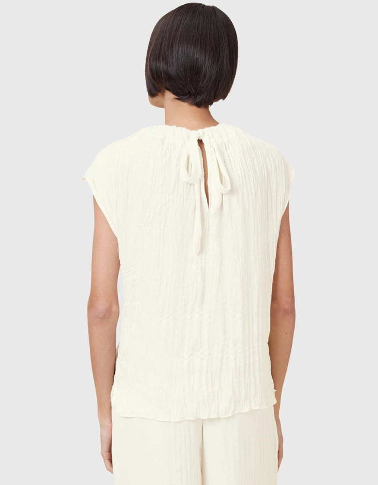Trisha Crinkle Top - White