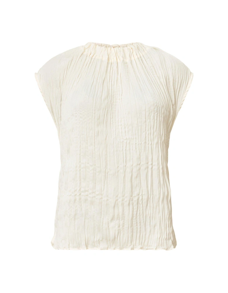 Trisha Crinkle Top - White