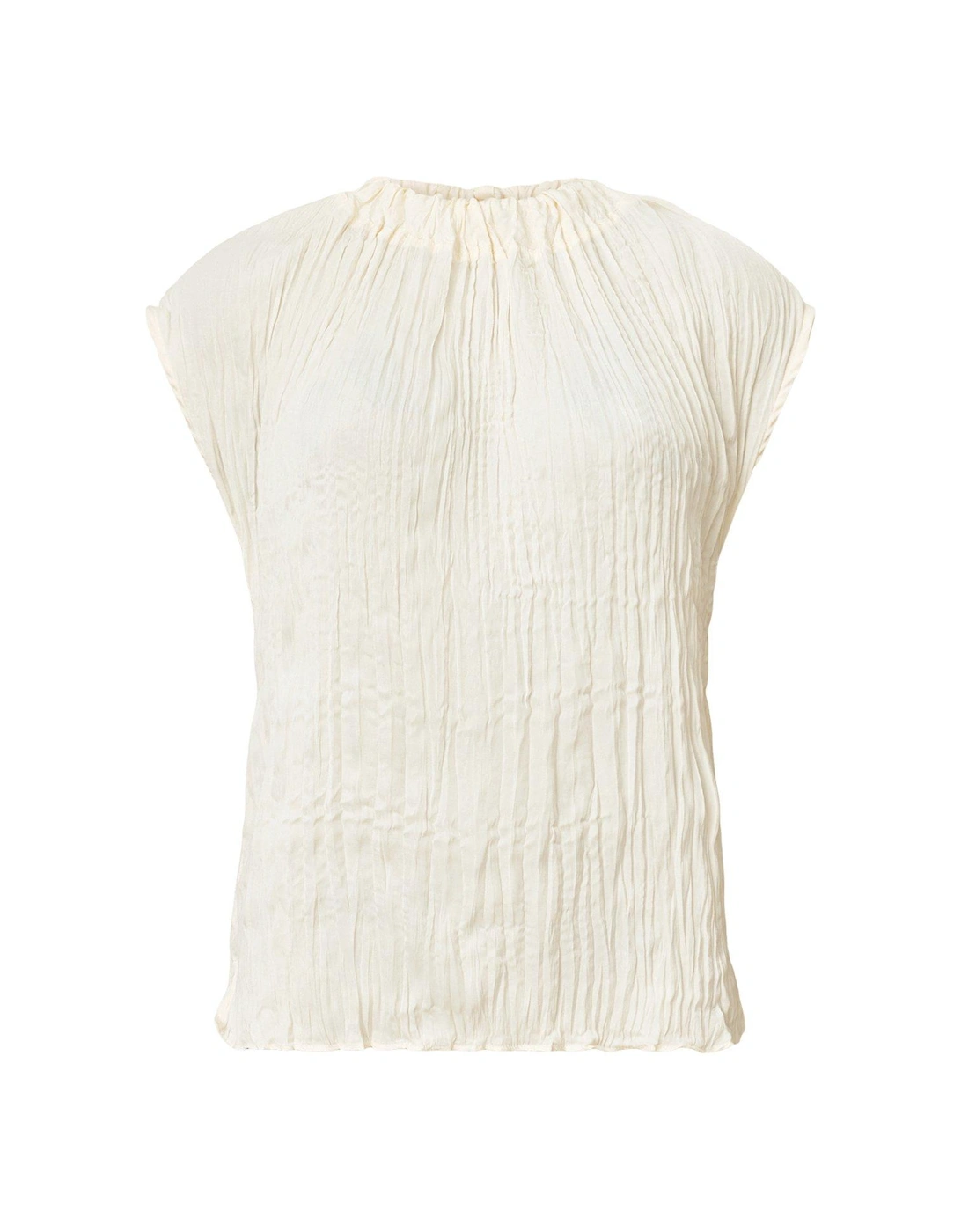 Trisha Crinkle Top - White