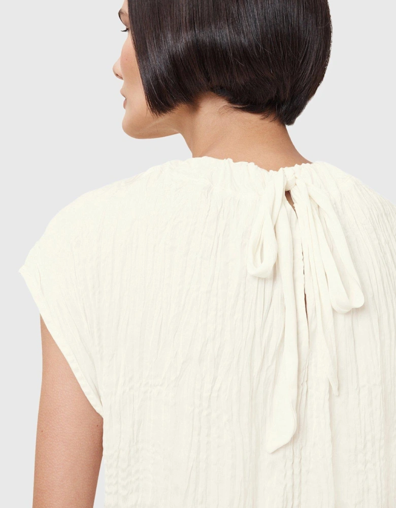 Trisha Crinkle Top - White