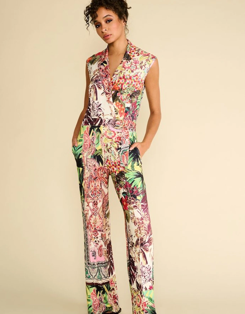 Tropical print jumpsuit