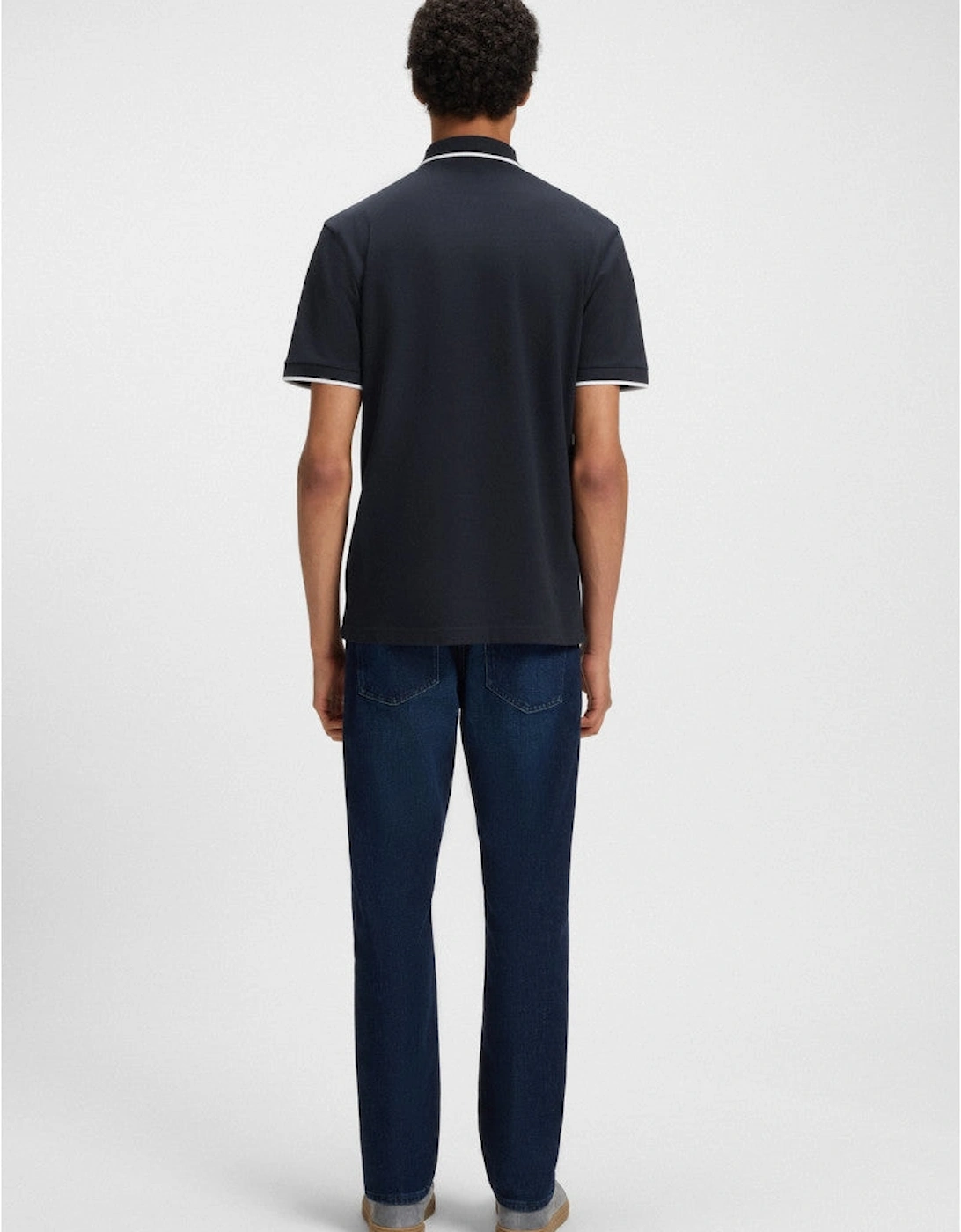 BOSS Orange Passertip Polo Shirt S2-25 404 Dk Blue