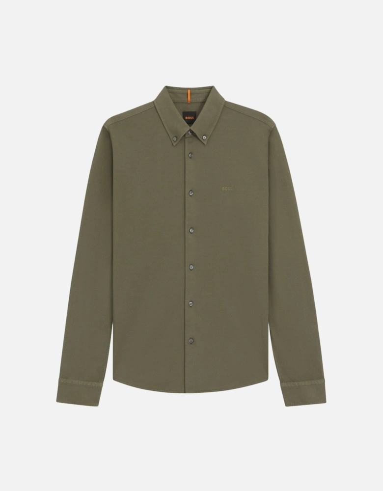 BOSS Orange Myjersey_M Shirt 342 Open Green
