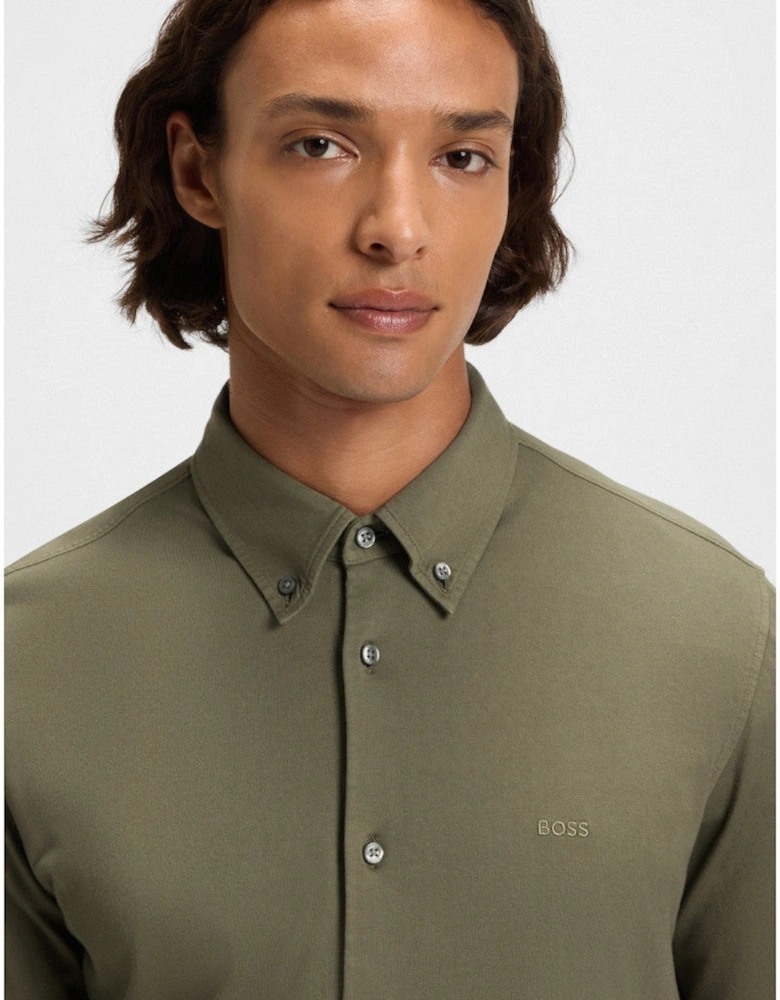 BOSS Orange Myjersey_M Shirt 342 Open Green