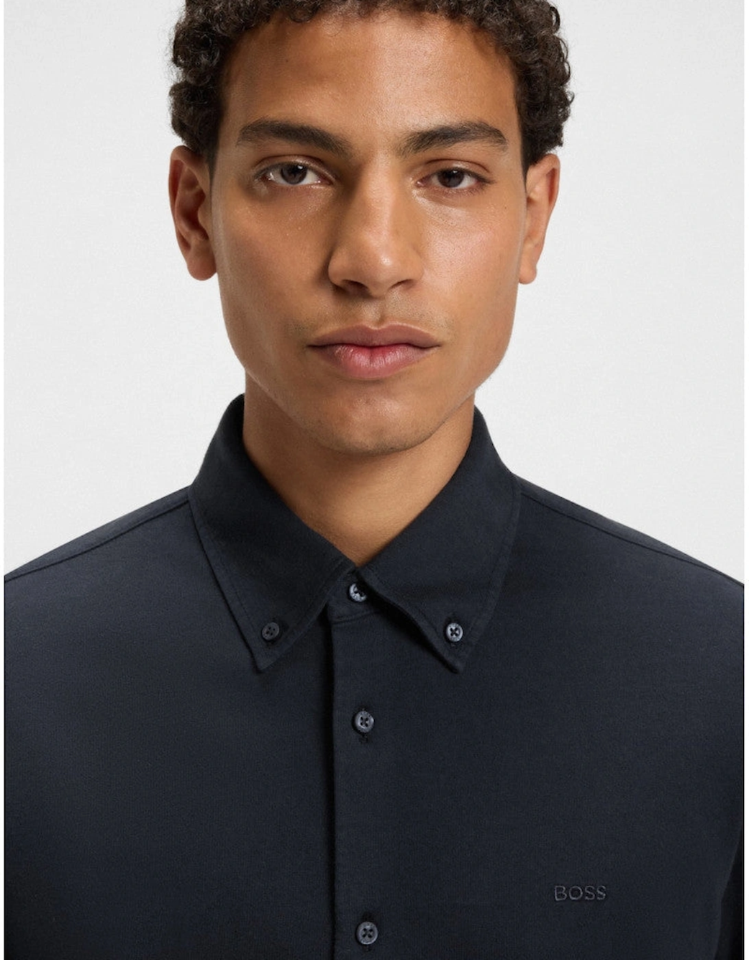 BOSS Orange Myjersey_M Shirt 404 Dk Blue