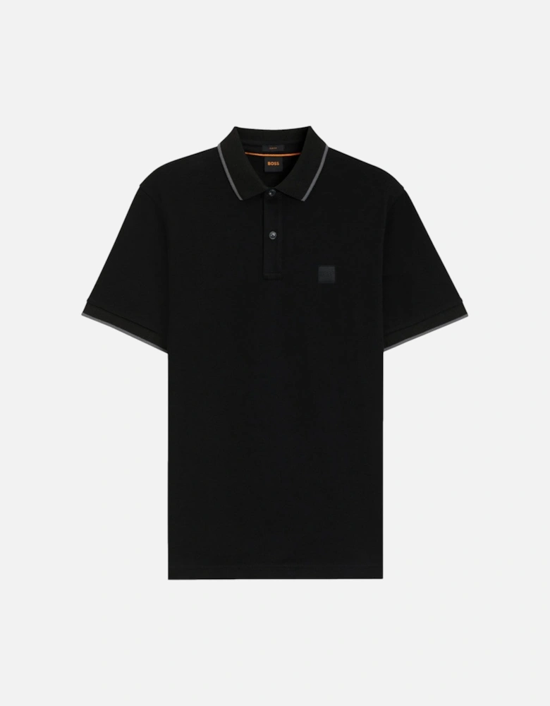 BOSS Orange Passertip Polo Shirt S2-25 001 Black