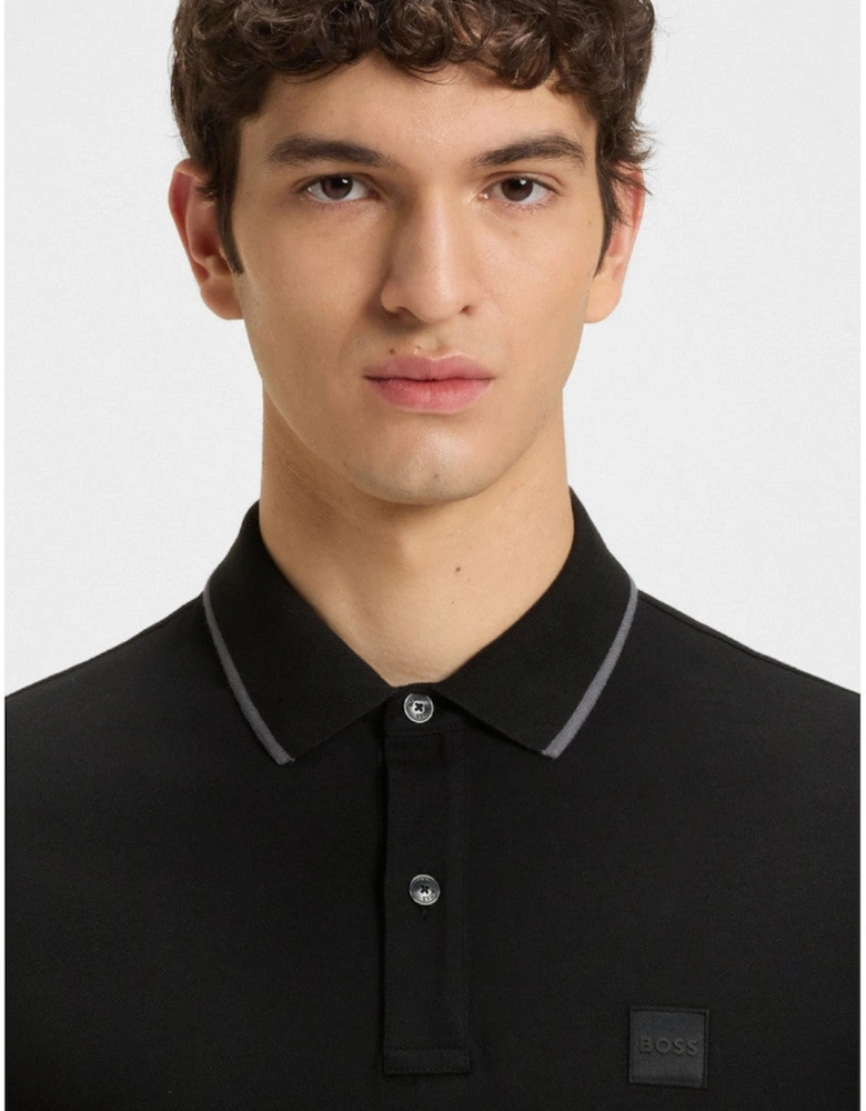 BOSS Orange Passertip Polo Shirt S2-25 001 Black