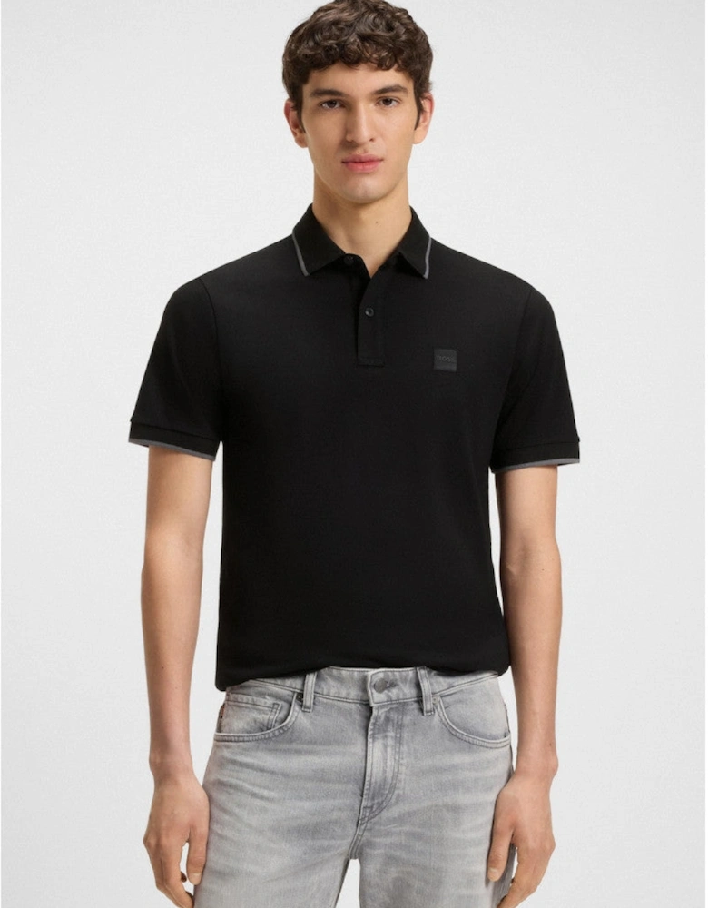 BOSS Orange Passertip Polo Shirt S2-25 001 Black
