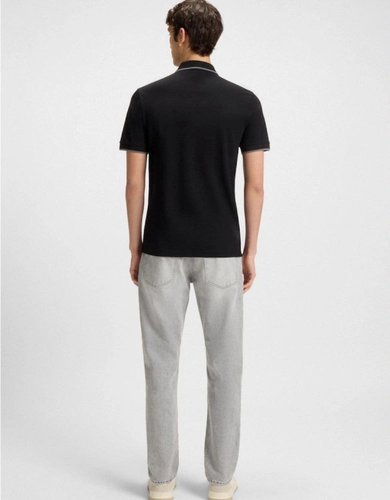BOSS Orange Passertip Polo Shirt S2-25 001 Black