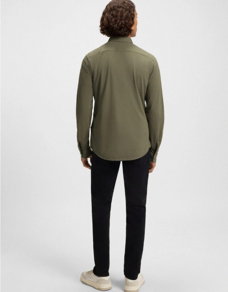 BOSS Orange Myjersey_M Shirt 342 Open Green