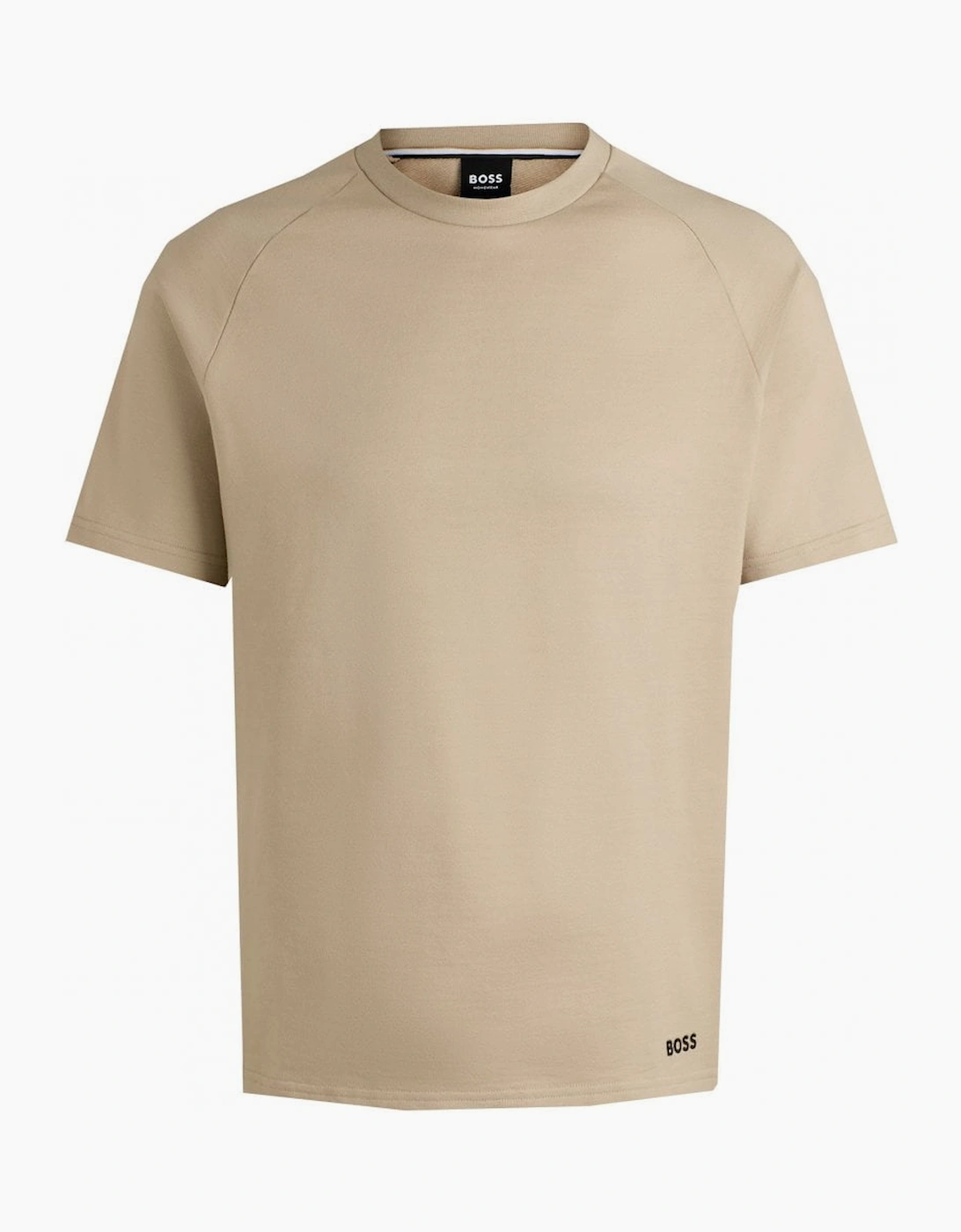 Men's Hugo Boss Iconic Beige Soft Terry T-shirt - Tan - Size: 44