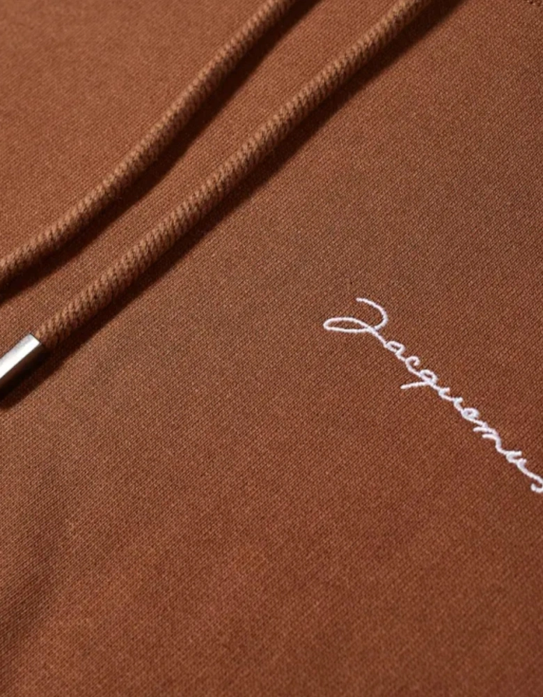 Logo Popover Hoody Brown