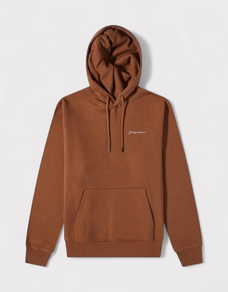 Logo Popover Hoody Brown
