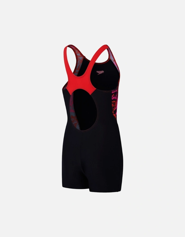 Girls Printed Panelled Legsuit