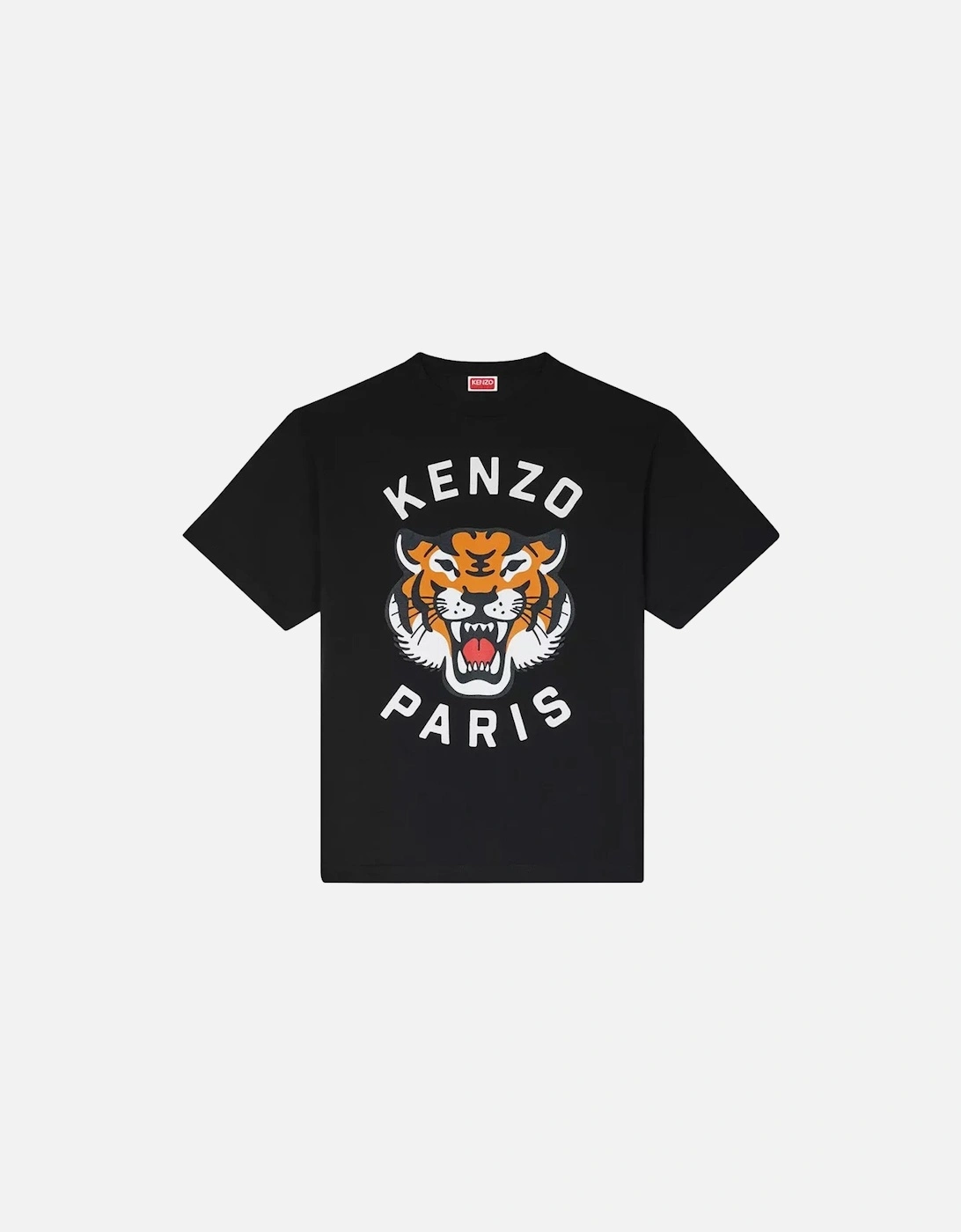 Lucky Tiger Printed T-Shirt in Black, 4 of 3