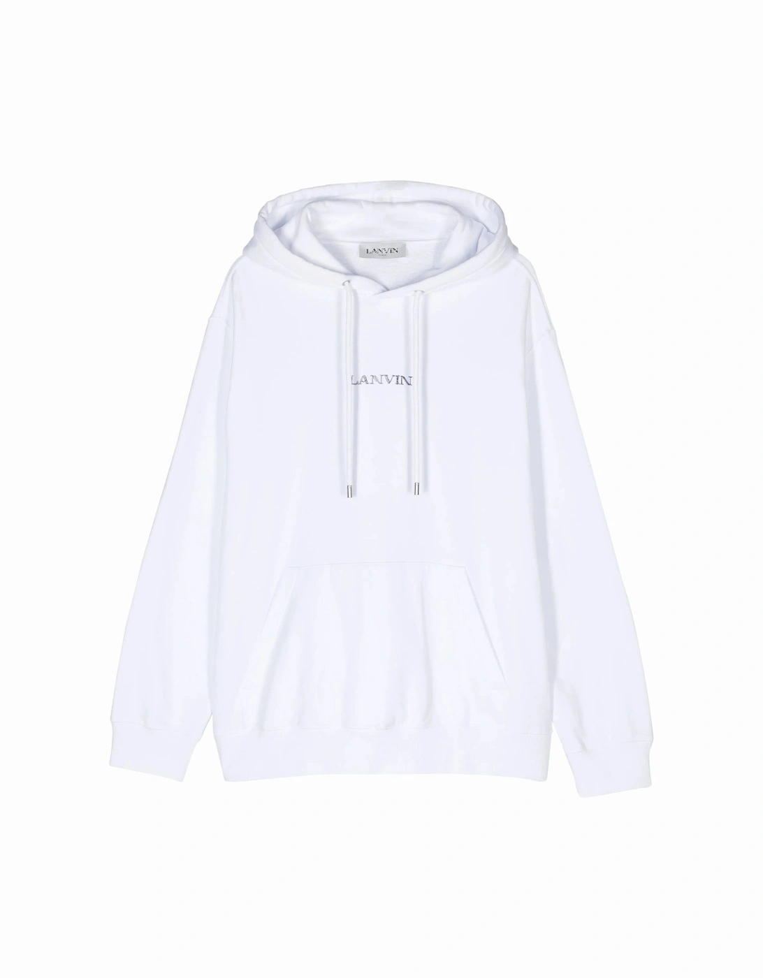 Paris Loose Fit Logo Hoodie in White, 6 of 5