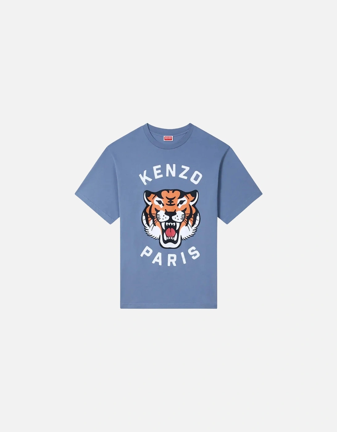 Lucky Tiger Printed T-Shirt in Blue, 5 of 4