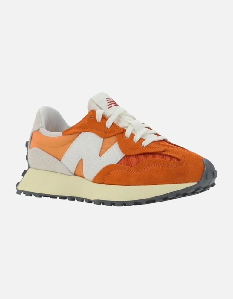 Mesh Panel Suede Detail Sneakers with Rubber Sole Women - Orange