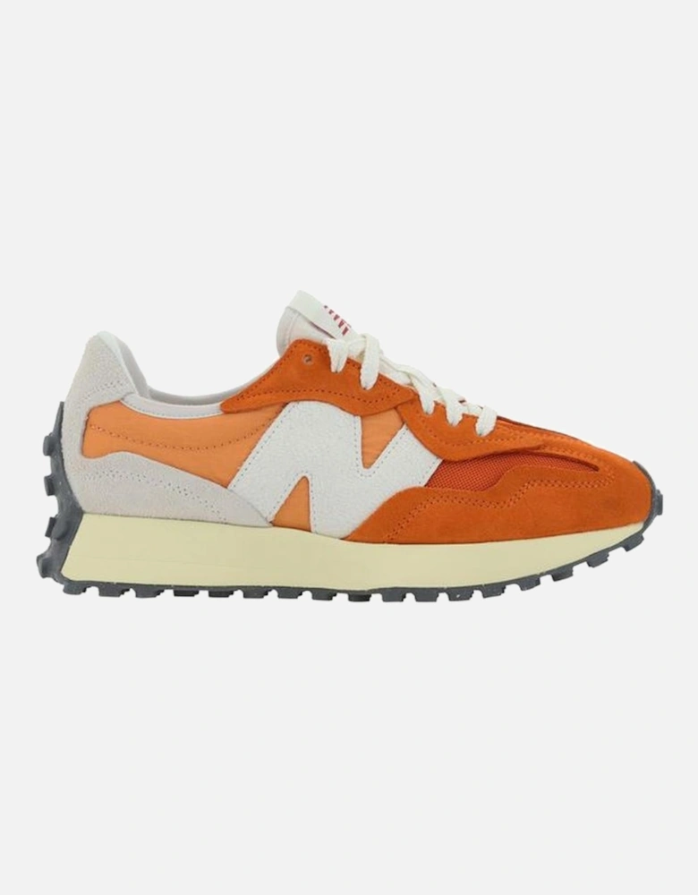 Mesh Panel Suede Detail Sneakers with Rubber Sole Women - Orange