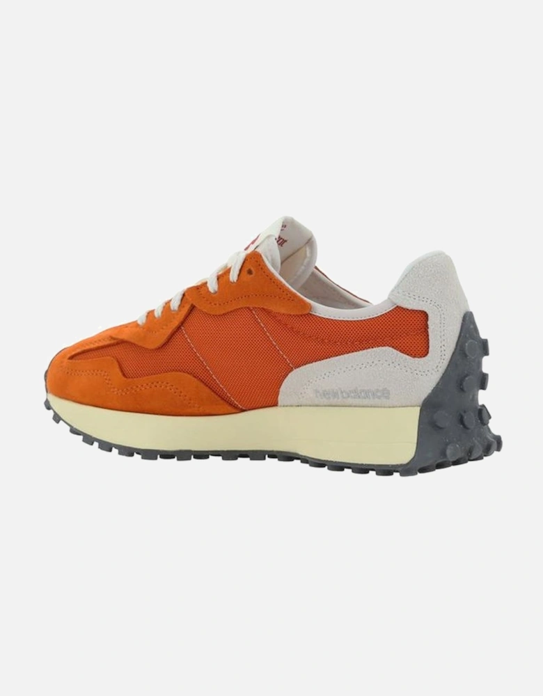 Mesh Panel Suede Detail Sneakers with Rubber Sole Women - Orange