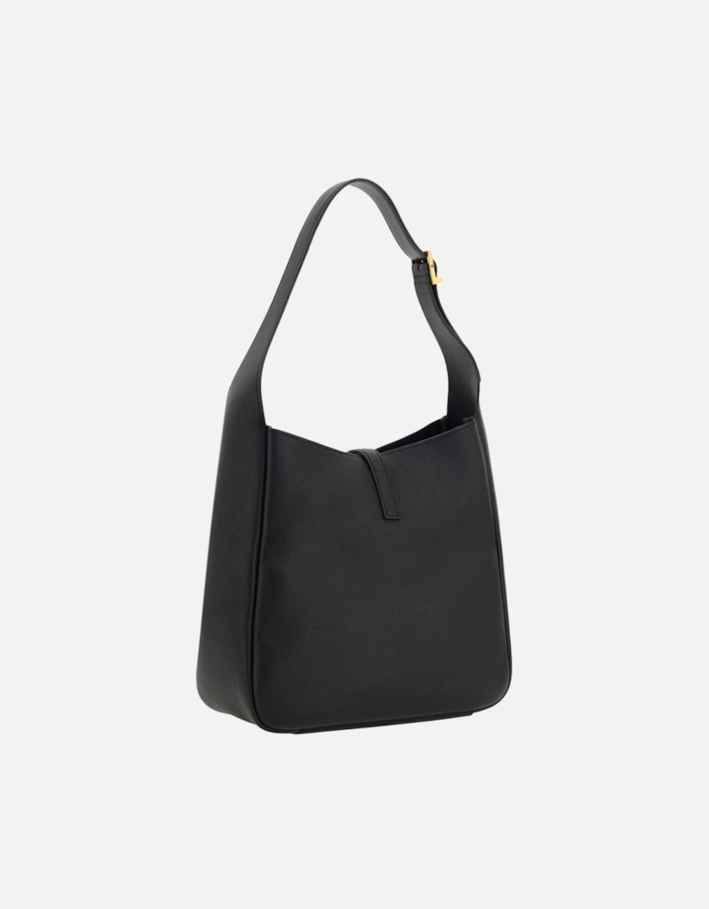 Calfskin Cassandre Shoulder Bag with YSL Logo Women - Black