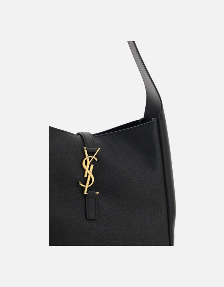 Calfskin Cassandre Shoulder Bag with YSL Logo Women - Black