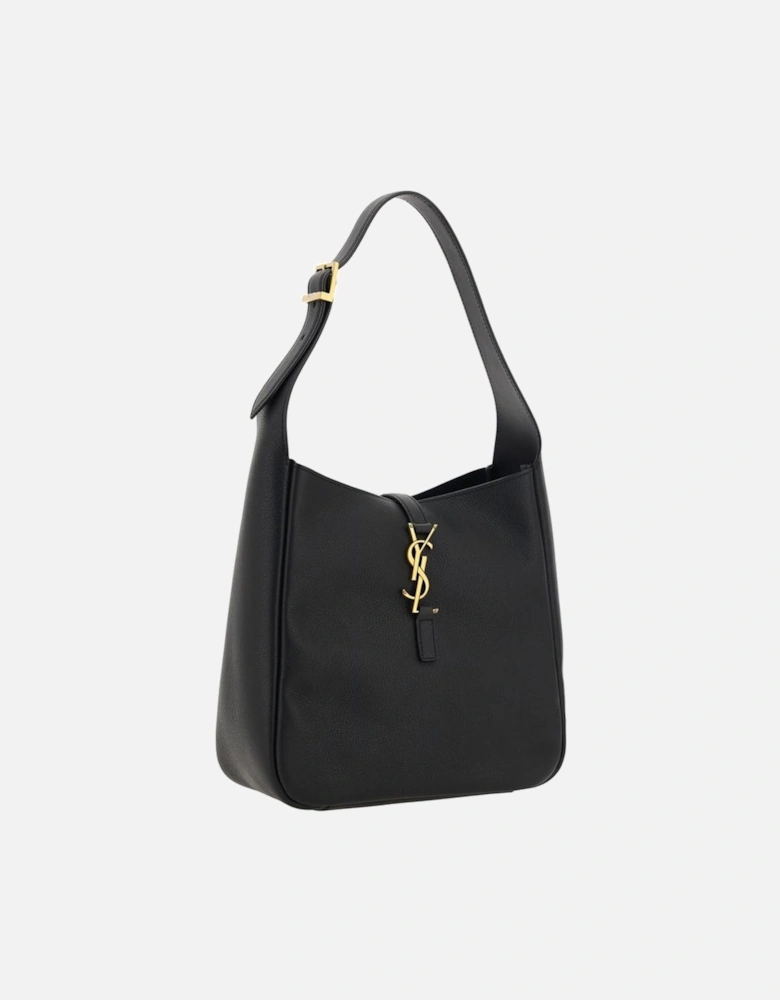 Calfskin Cassandre Shoulder Bag with YSL Logo Women - Black