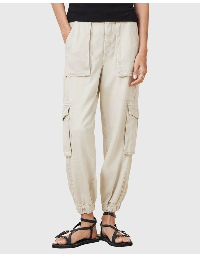 Freda Tencel Trouser - White