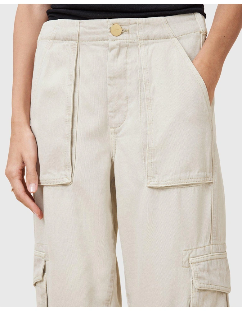 Freda Tencel Trouser - White