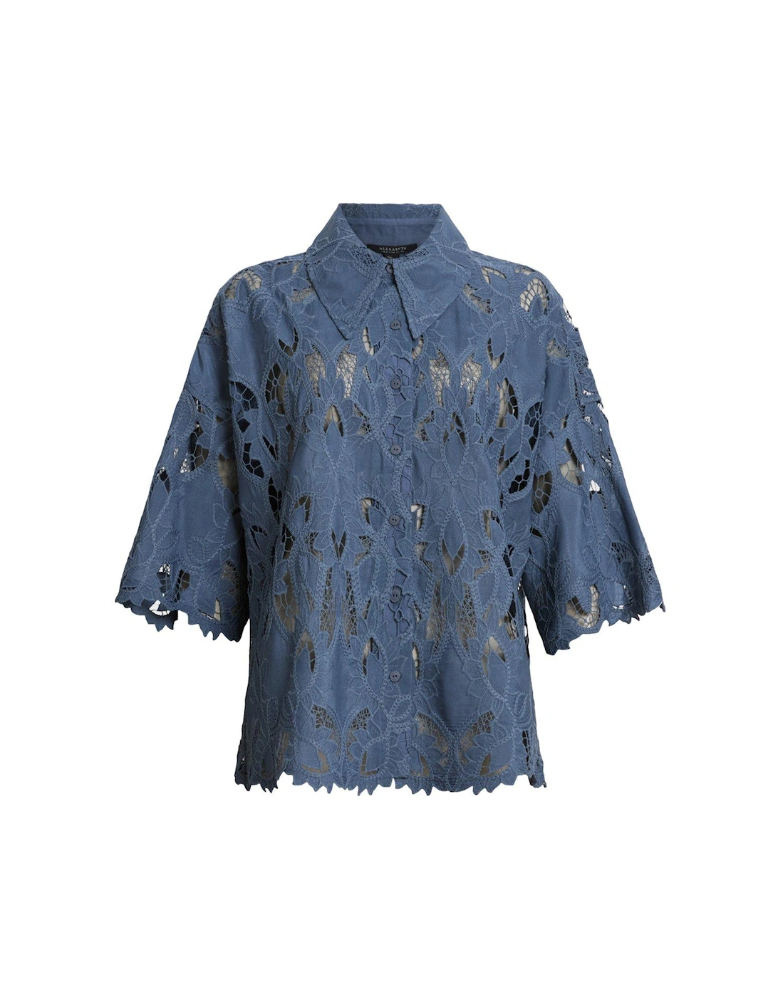 Charli Embroidered Shirt - Light Blue