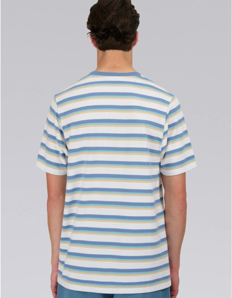 Tri-Colour Fade Stripe T-Shirt Multi
