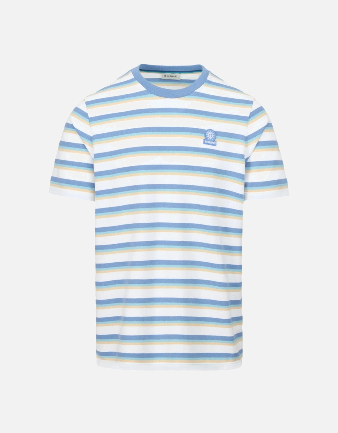 Tri-Colour Fade Stripe T-Shirt Multi, 4 of 3