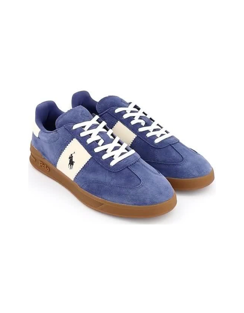 Heritage Area Pp Suede Trainers - Navy