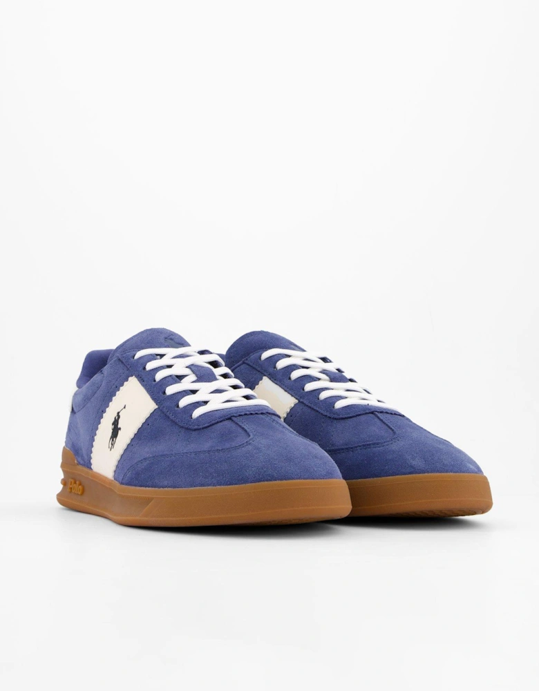 Heritage Area Pp Suede Trainers - Navy