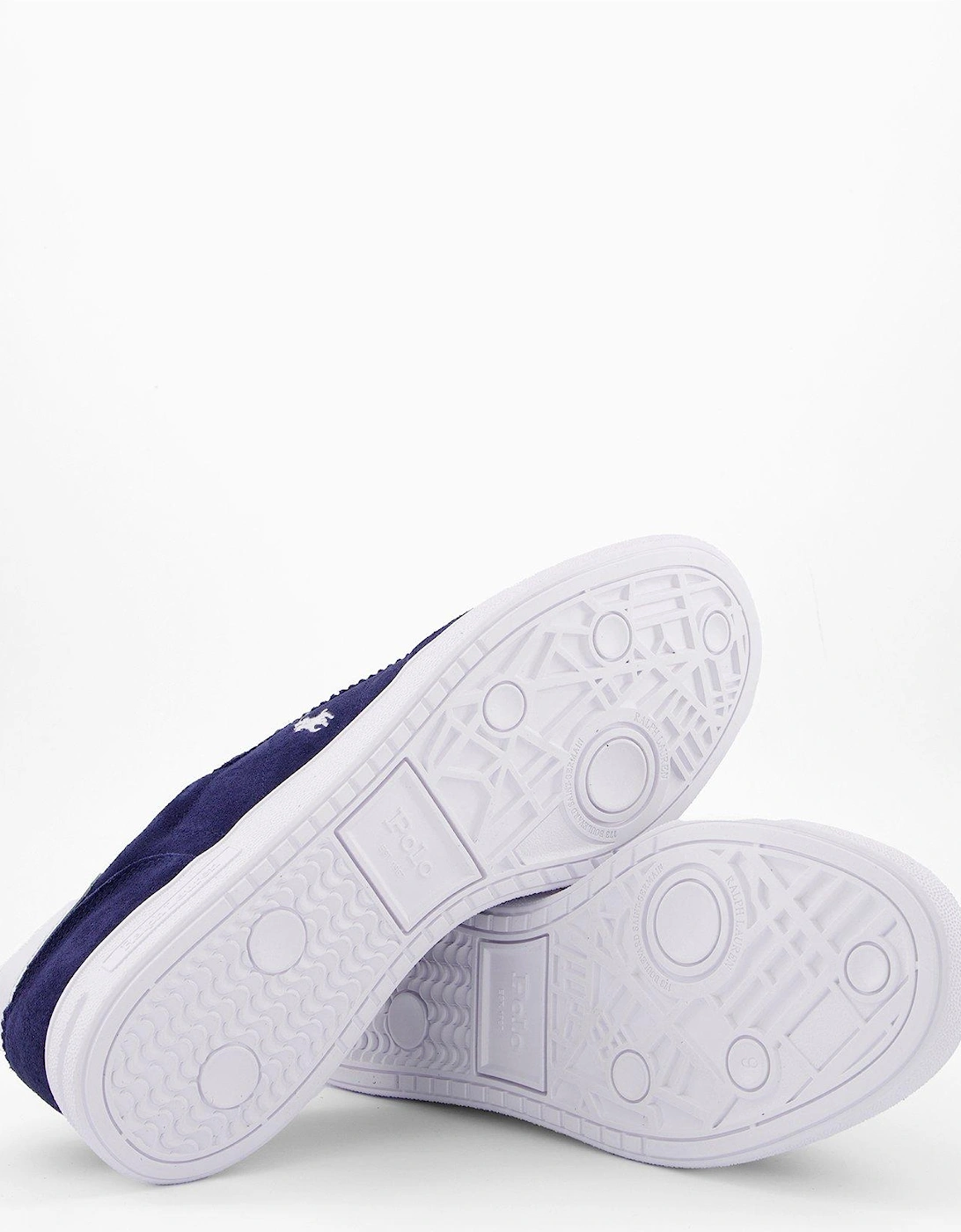 Heritage Court 110 Leather And Suede Trainers - Navy/White