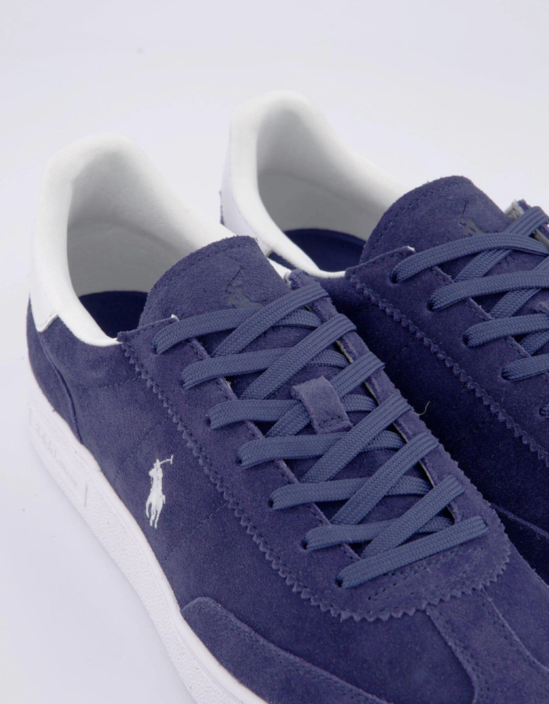 Heritage Court 110 Leather And Suede Trainers - Navy/White