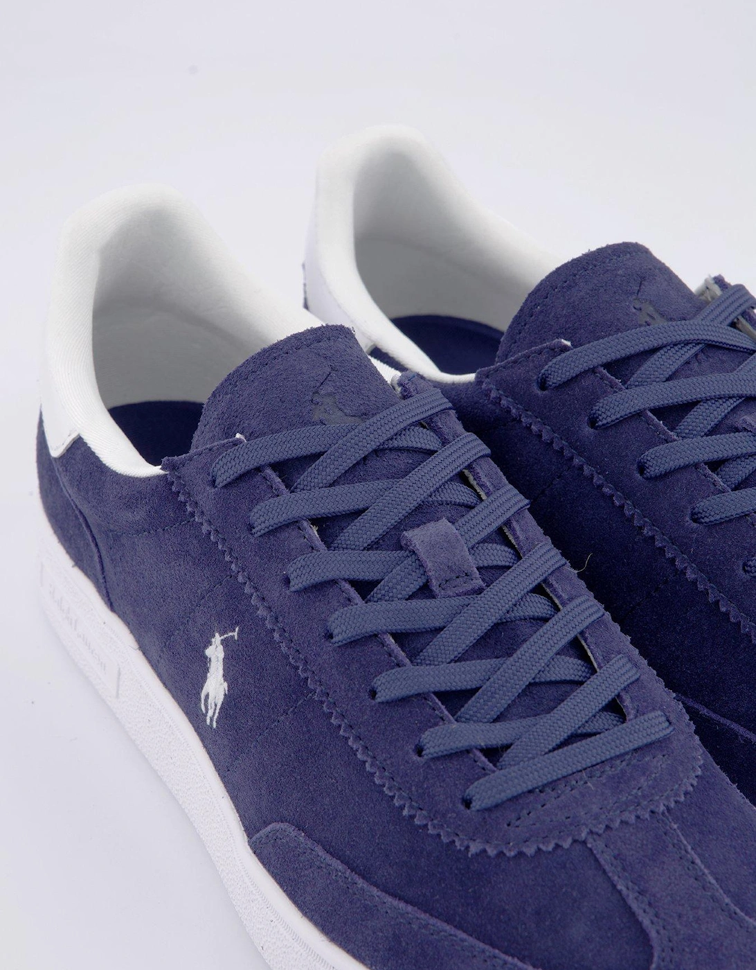 Heritage Court 110 Leather And Suede Trainers - Navy/White