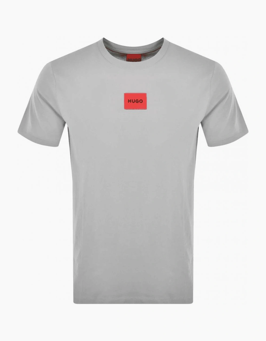 Hugo Boss Men's Grey Diragolino212 Patch Logo T-Shirt - Size: 40
