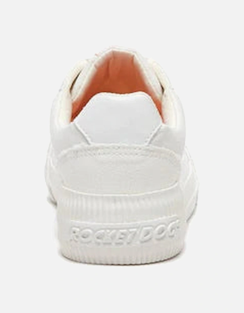 CHEERY Womens Canvas Trainers White