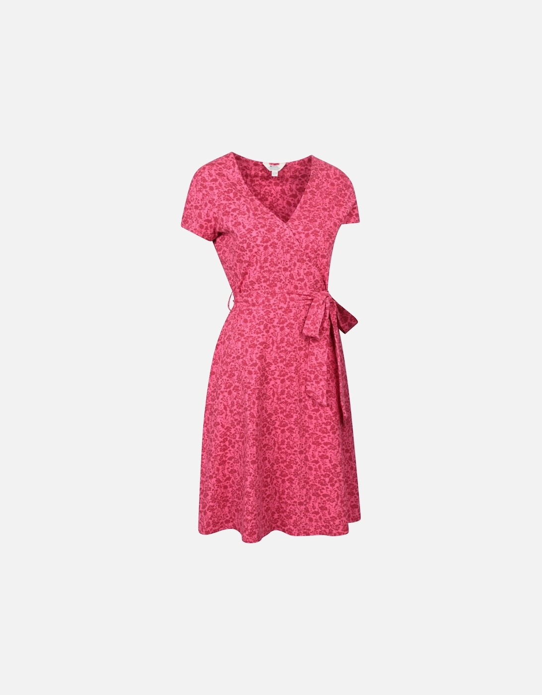 Womens/Ladies Santorini Hibiscus Jersey Wrap Dress