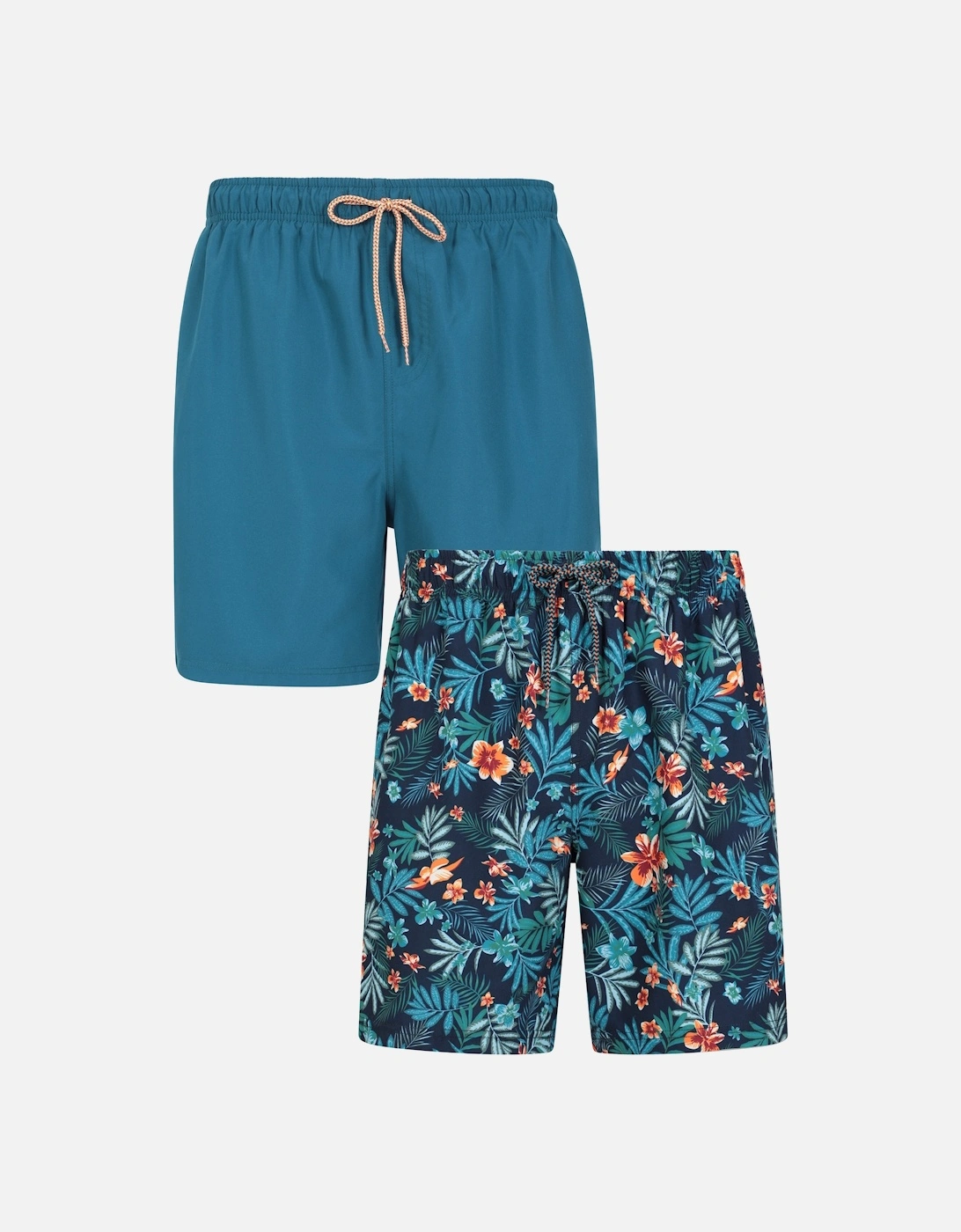 Mens Aruba Floral Swim Shorts (Pack of 2), 6 of 5