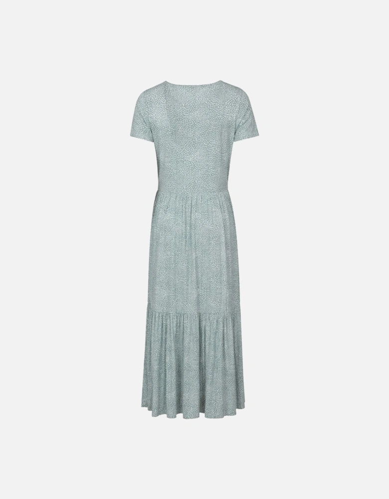 Womens/Ladies Sardinia Dotted Tiered Dress