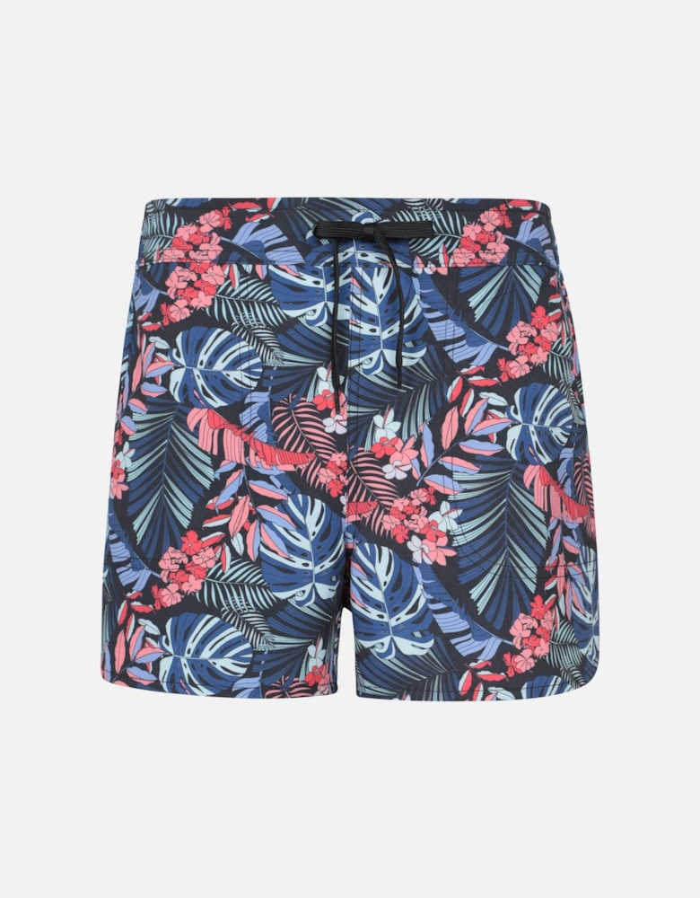 Womens/Ladies Leaf Print Stretch Boardshorts