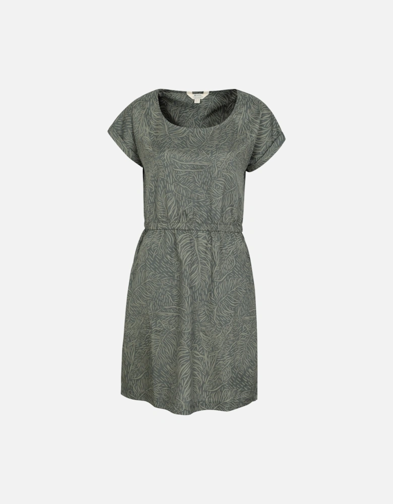Womens/Ladies Mykonos Leaf Print Dress