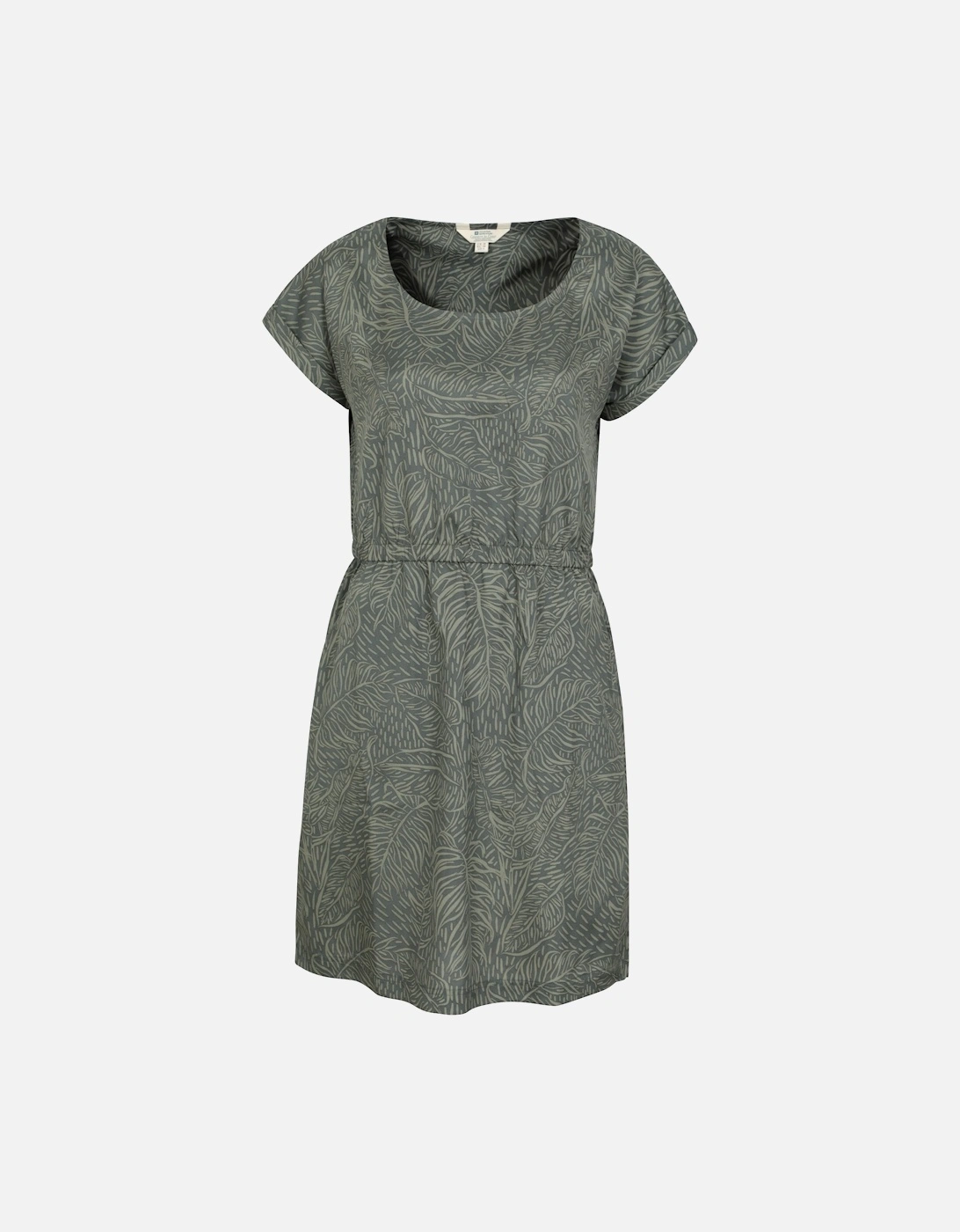 Womens/Ladies Mykonos Leaf Print Dress, 5 of 4
