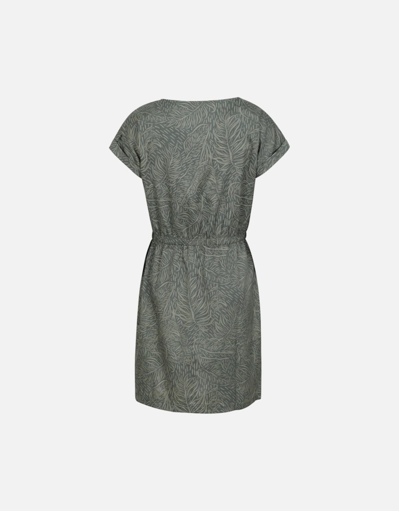 Womens/Ladies Mykonos Leaf Print Dress