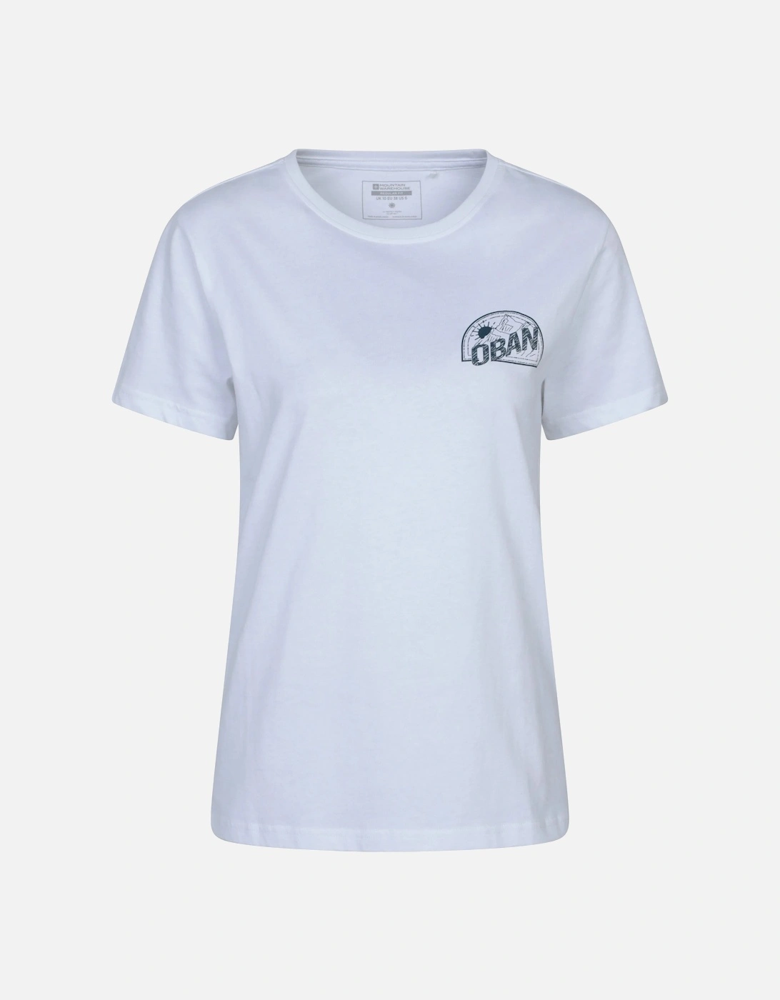Mountain Warehouse Women's Mountain Warehouse Womens/Ladies Oban Relaxed Fit Short-Sleeved T-Shirt - White