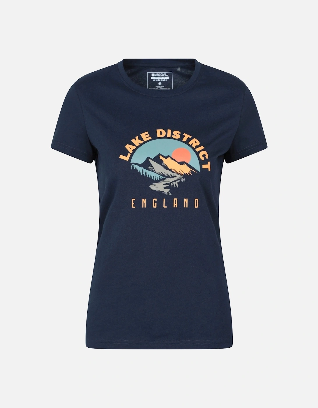 Women's Mountain Warehouse Womens/Ladies Lake District Sunrise T-Shirt - Navy - Size: 12