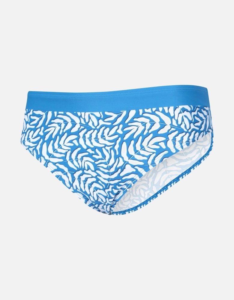Womens/Ladies Ocean Notion Leaf Print Bikini Bottoms